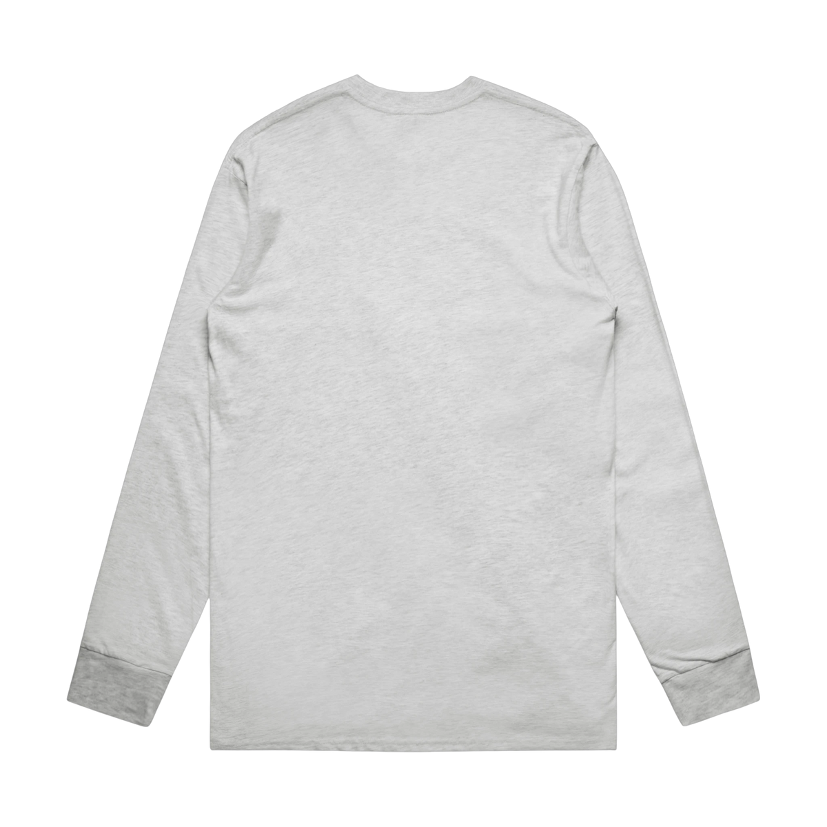 AS Colour Staple L/S Tee in Ash Heather — custom branded by Motive