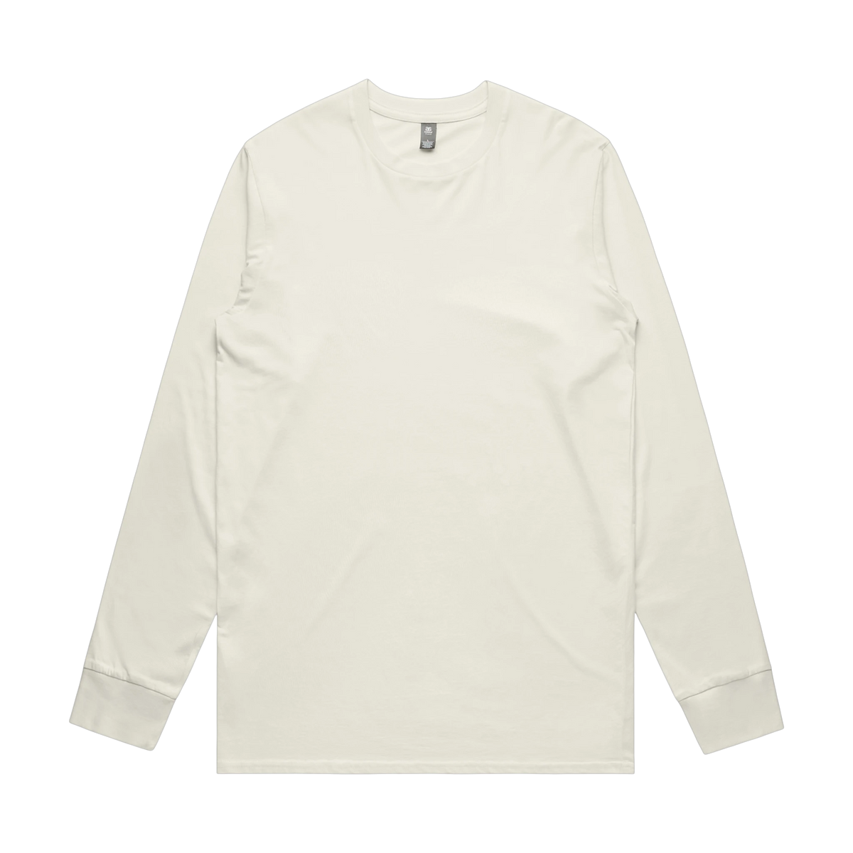 AS Colour Staple L/S Tee in Ecru — custom branded by Motive