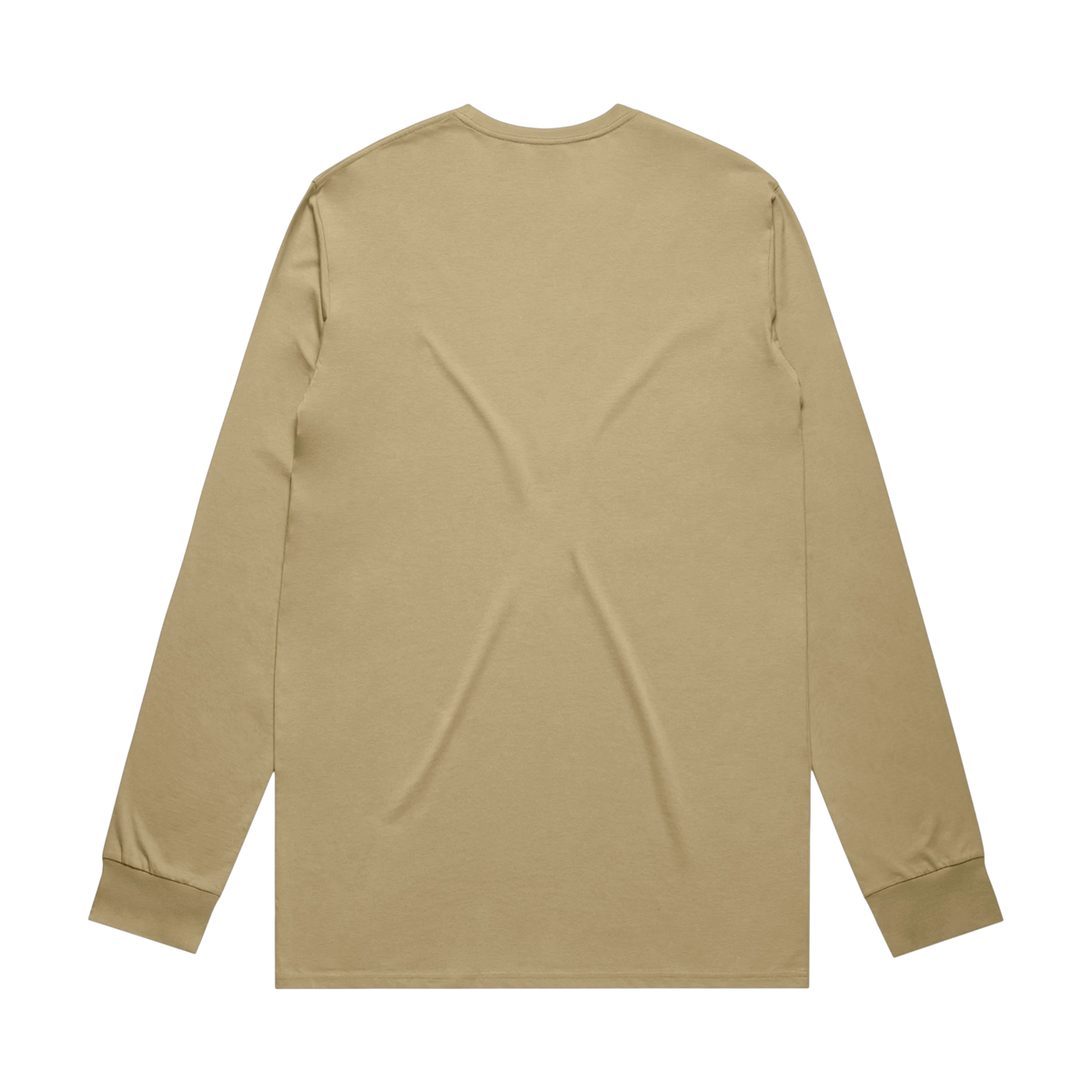 AS Colour Staple L/S Tee in Khaki — custom branded by Motive