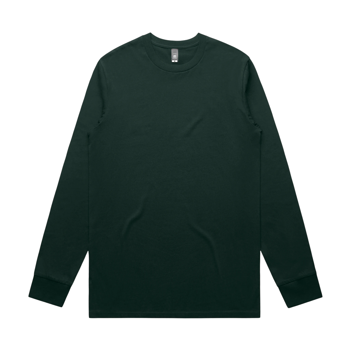 AS Colour Staple L/S Tee in Pine Green — custom branded by Motive