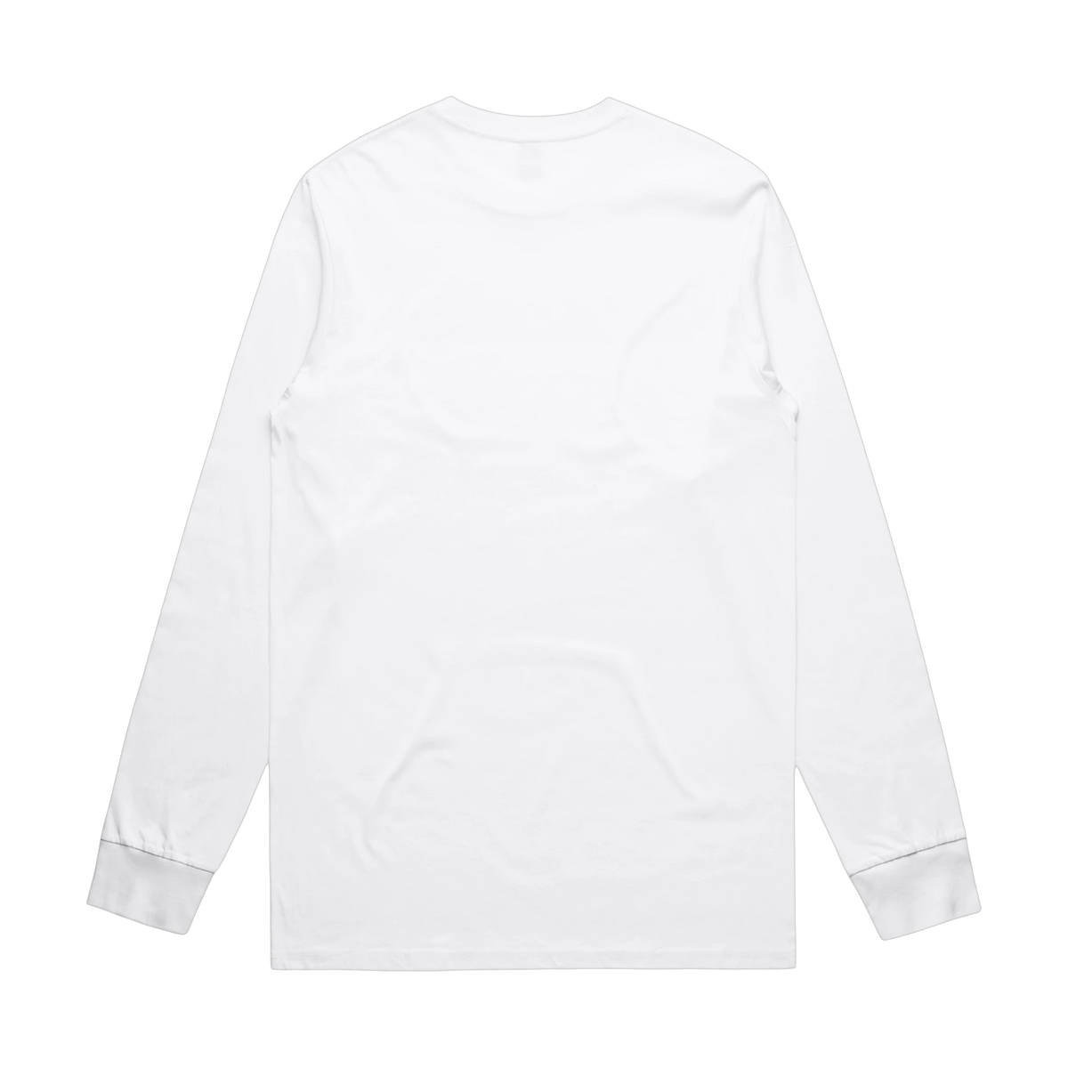 AS Colour Staple L/S Tee in White — custom branded by Motive