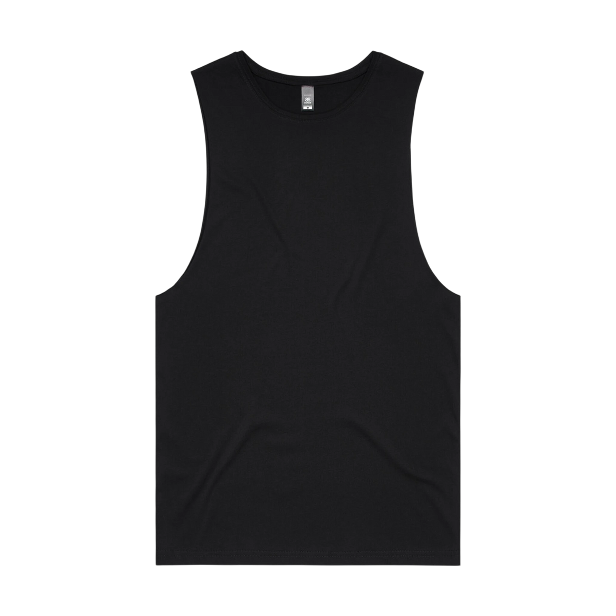 AS Colour Barnard Tank in Black — custom branded by Motive