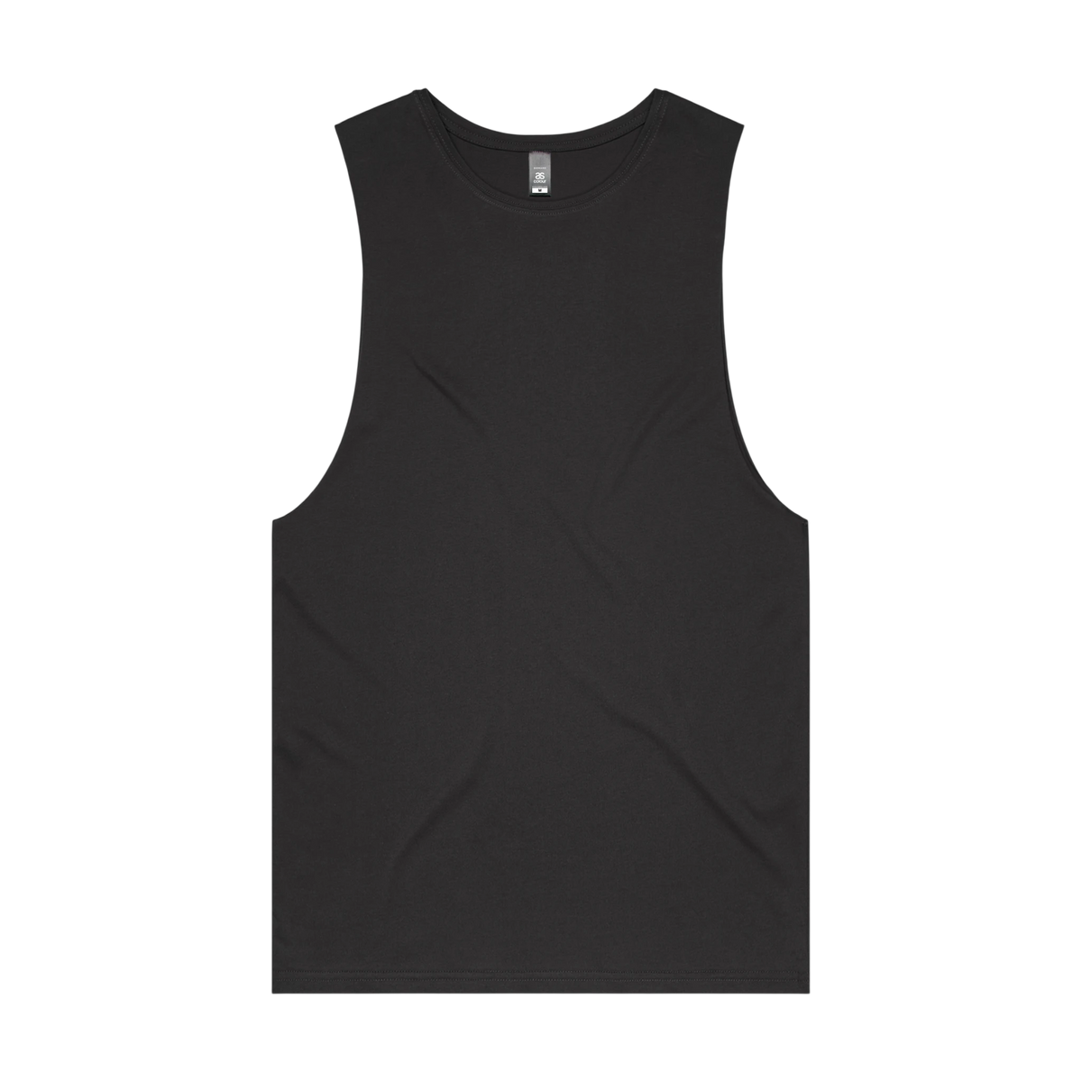 AS Colour Barnard Tank in Coal — custom branded by Motive