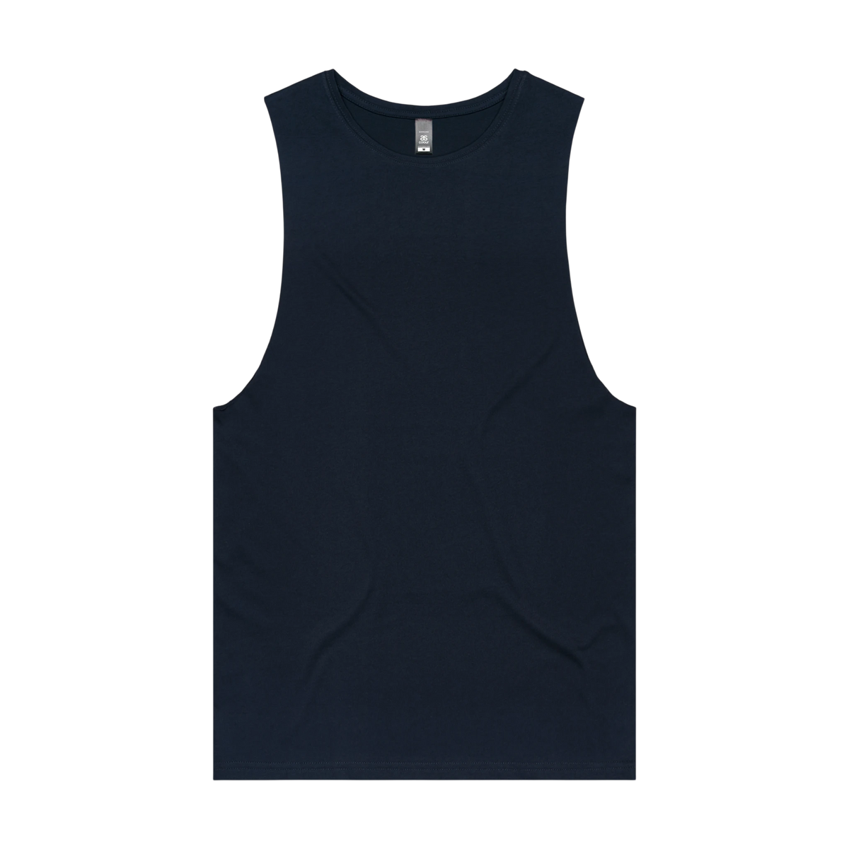 AS Colour Barnard Tank in Navy — custom branded by Motive