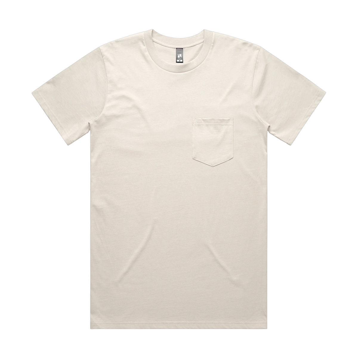 AS Colour Classic Pocket Tee in Bone — custom branded by Motive
