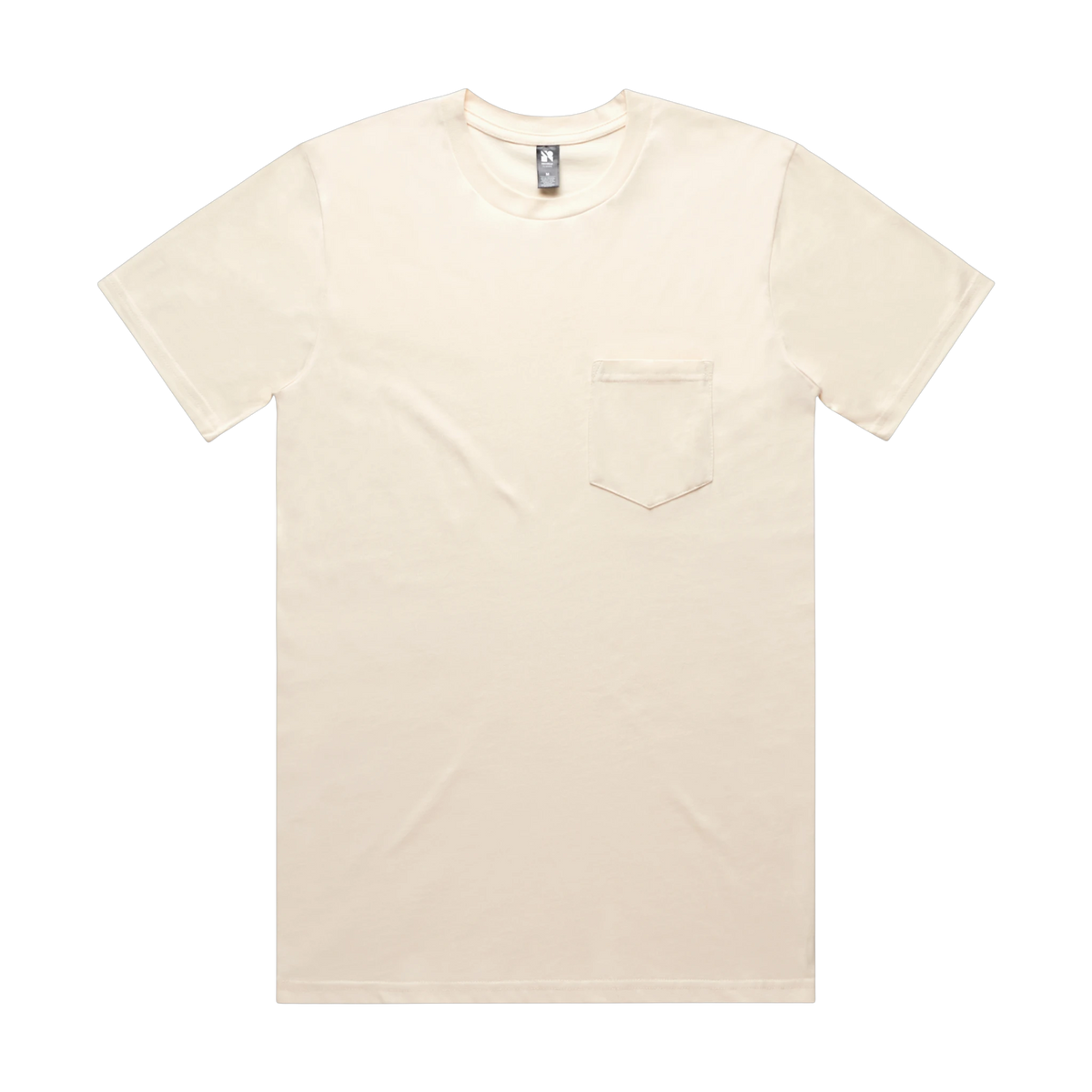 AS Colour Classic Pocket Tee in Ecru — custom branded by Motive