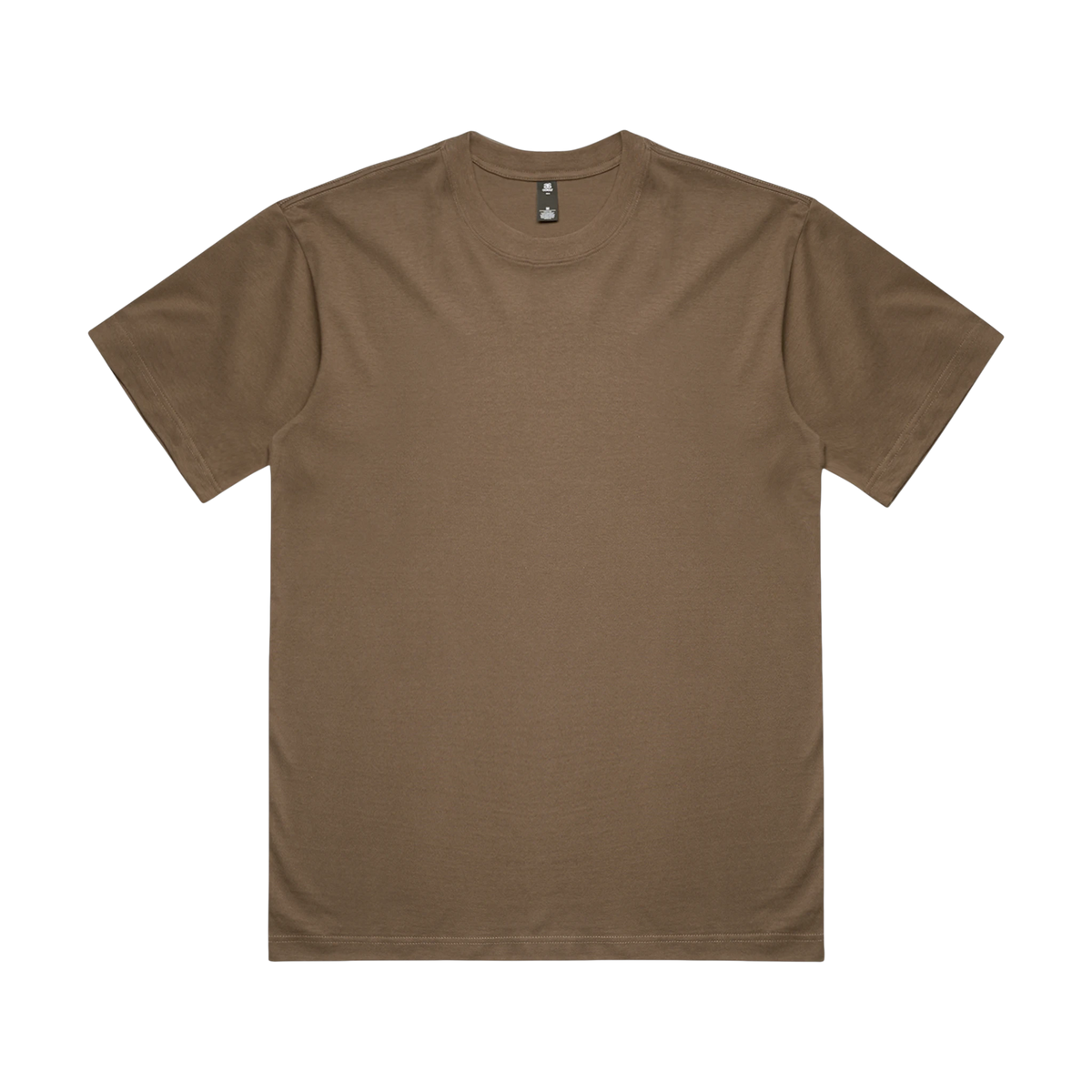 AS Colour Box Tee in Walnut — custom branded by Motive