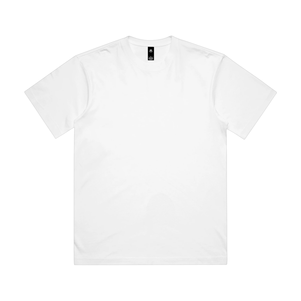 AS Colour Box Tee in White — custom branded by Motive