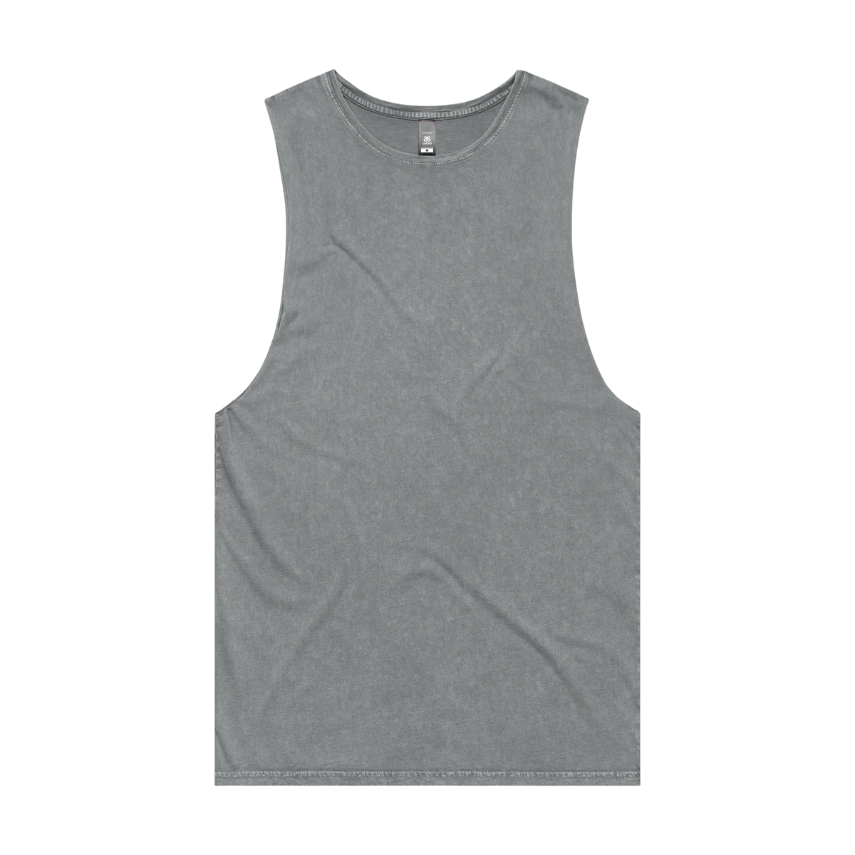 AS Colour Stone Wash Barnard Tank in Ash Stone — custom branded by Motive