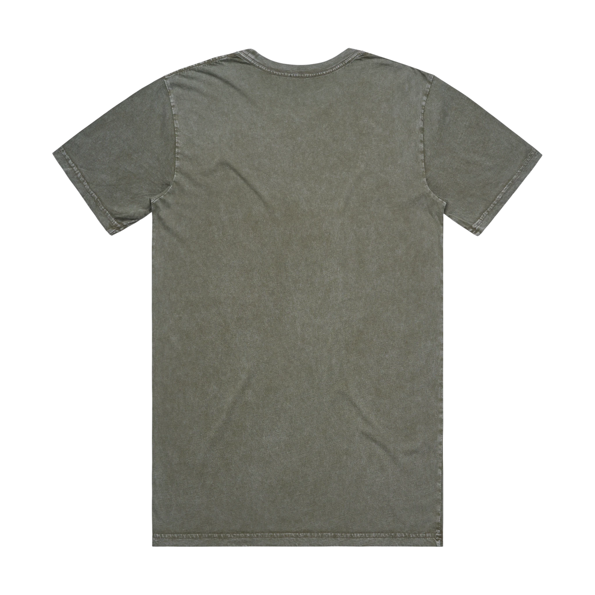 AS Colour Staple Stone Wash Tee in Moss Stone — custom branded by Motive