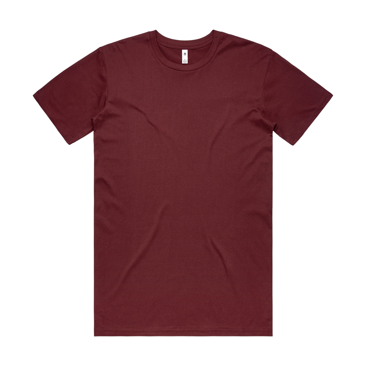 AS Colour Basic Tee in Burgundy — custom branded by Motive