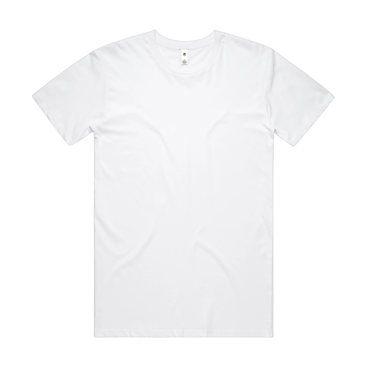 AS Colour Basic Tee in White — custom branded by Motive