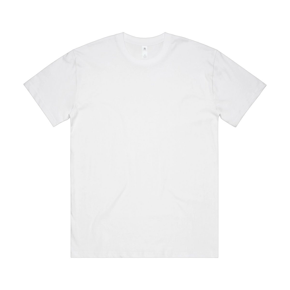 AS Colour Block Oversized Tee in White — custom branded by Motive
