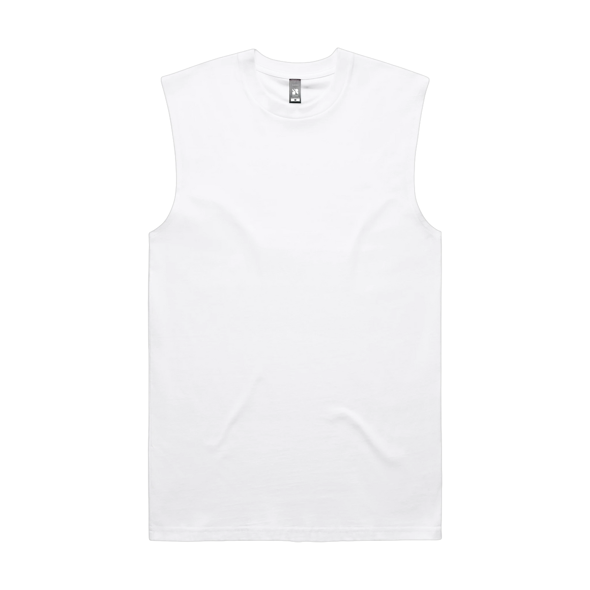 AS Colour Classic Tank in White — custom branded by Motive