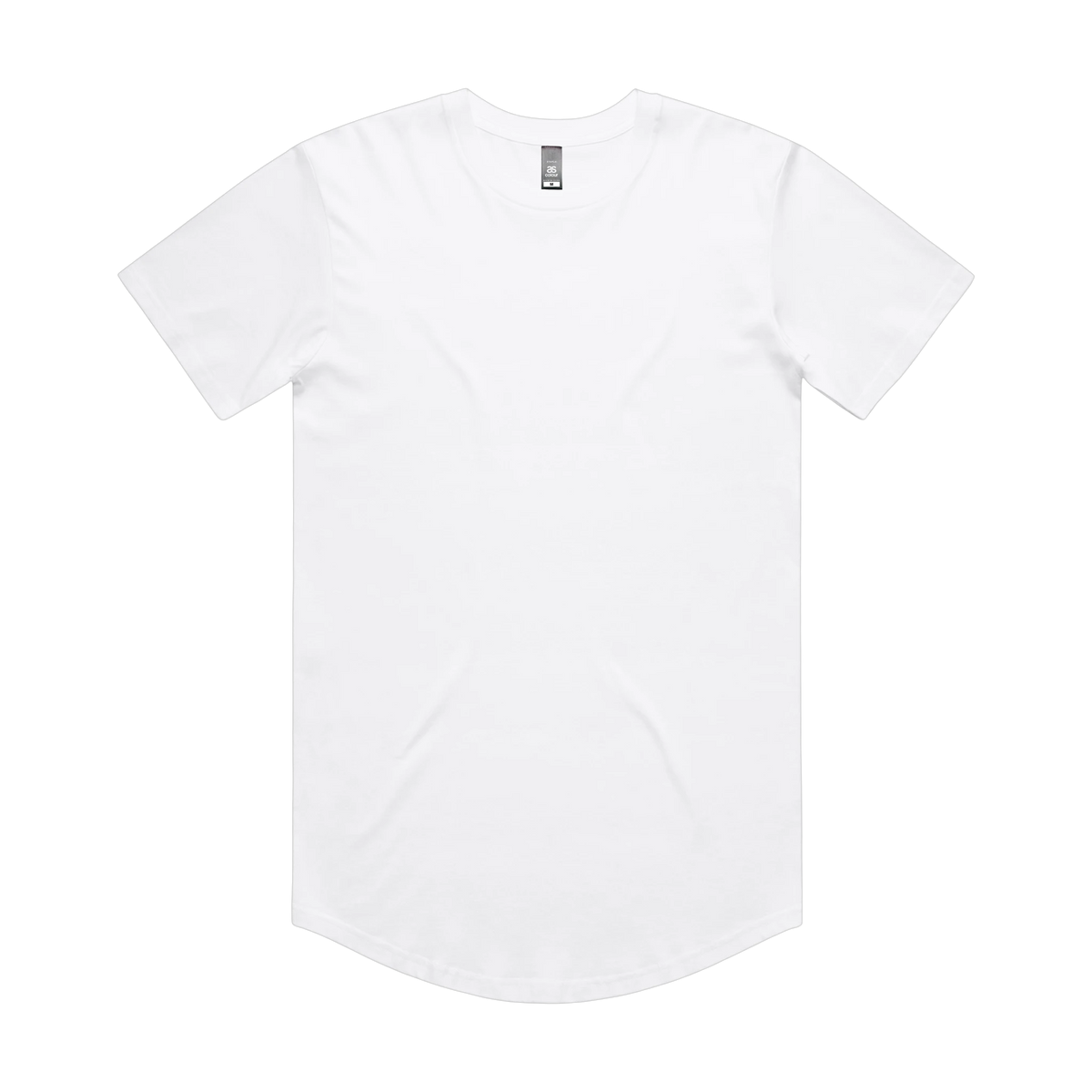 AS Colour Staple Curve Tee in White — custom branded by Motive