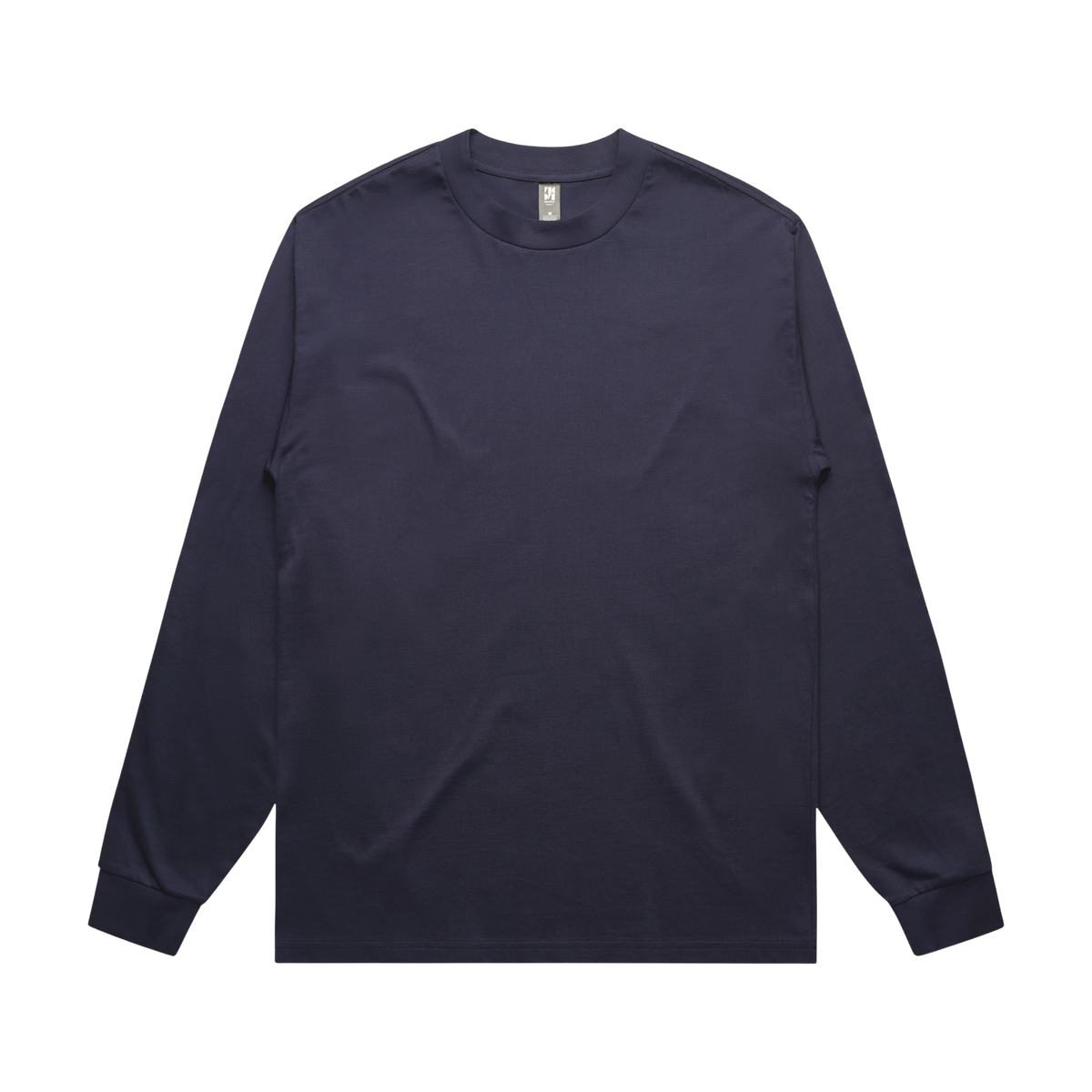 AS Colour Heavy L/S Tee in Midnight Blue — custom branded by Motive