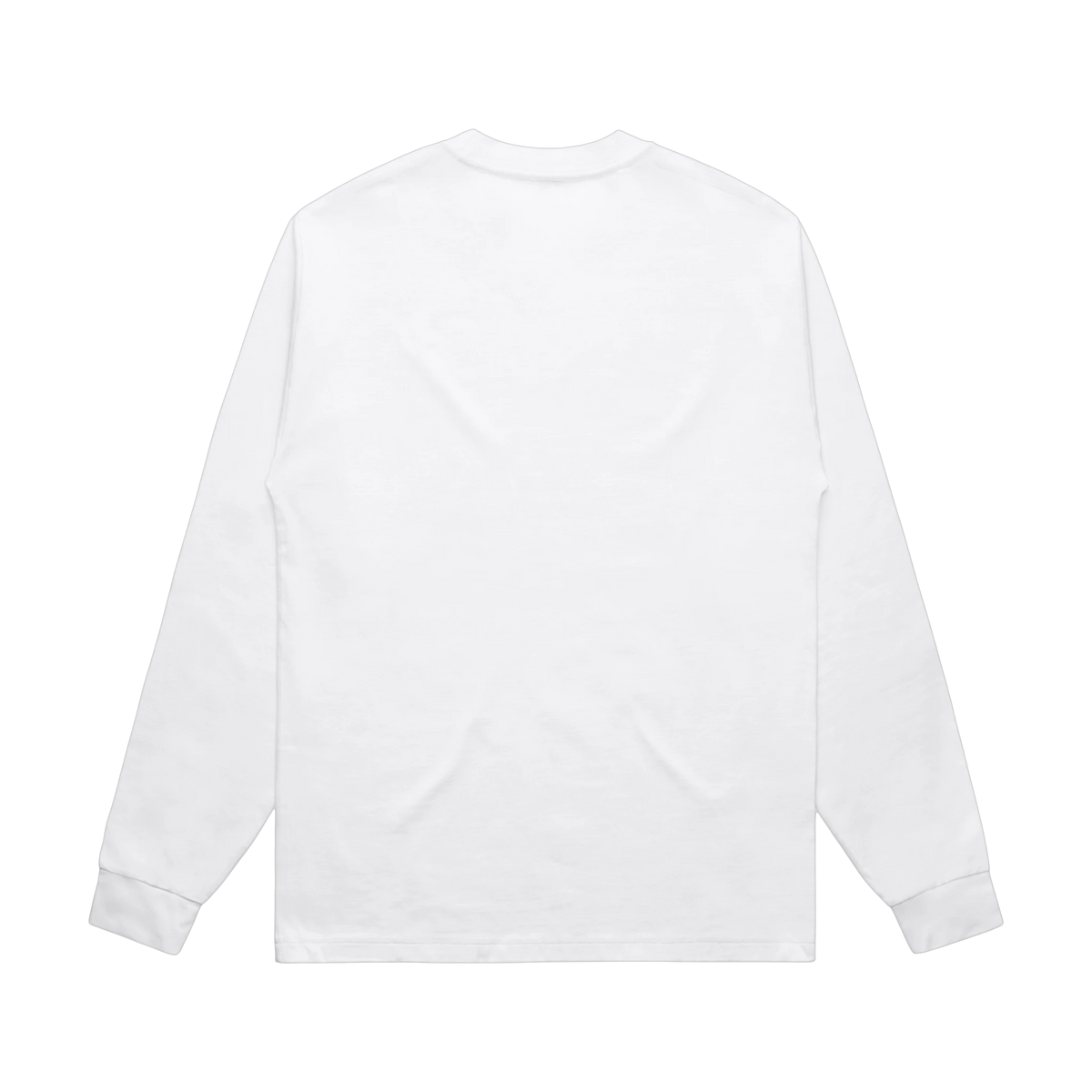 AS Colour Heavy L/S Tee in White — custom branded by Motive