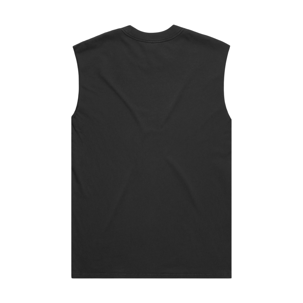AS Colour Heavy Faded Tank in Faded Black — custom branded by Motive