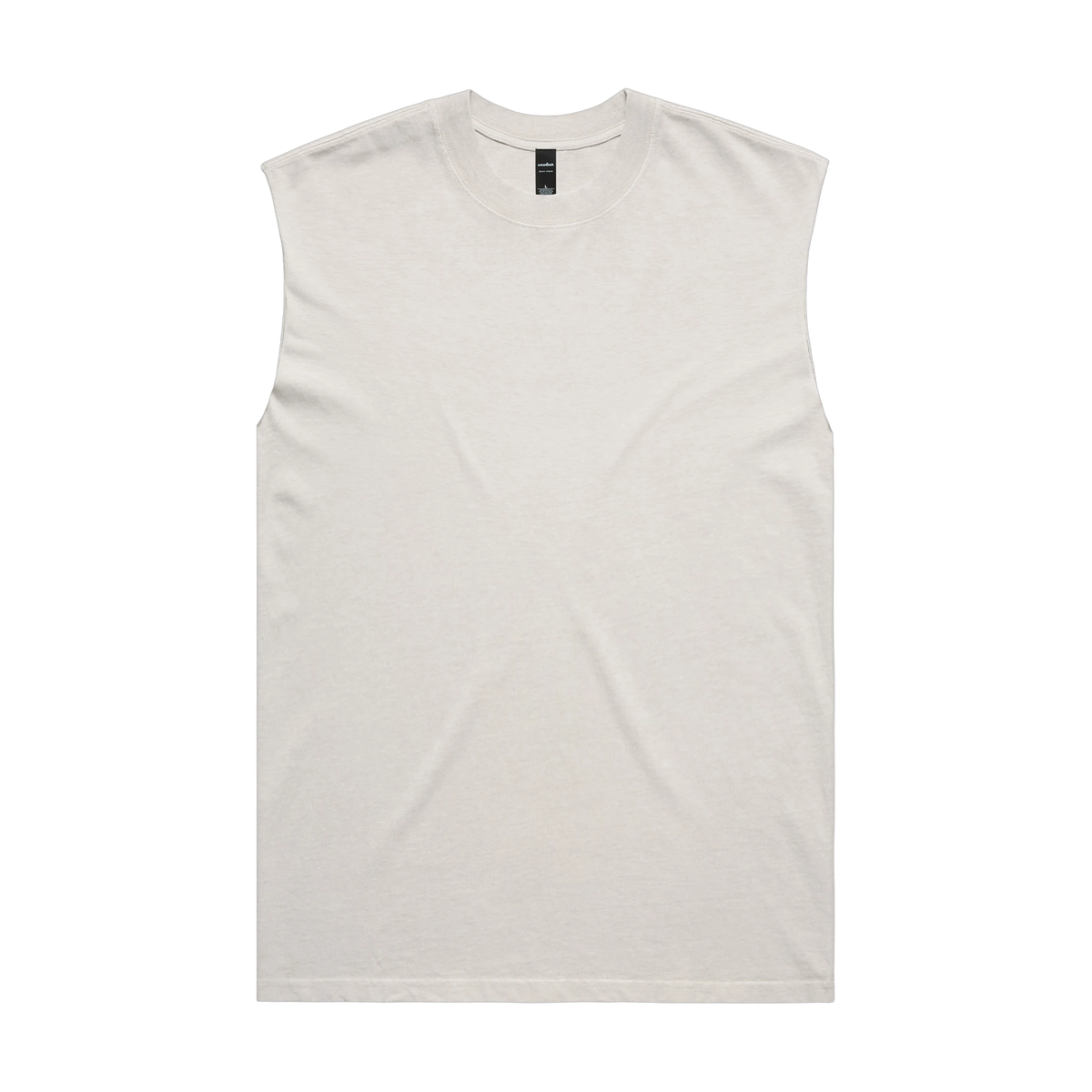AS Colour Heavy Faded Tank in Faded Bone — custom branded by Motive