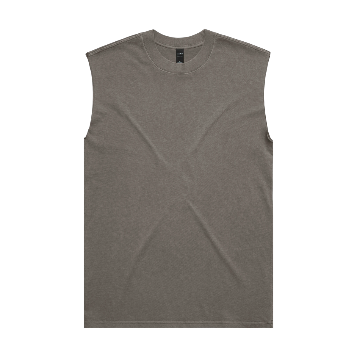 AS Colour Heavy Faded Tank in Faded Grey — custom branded by Motive