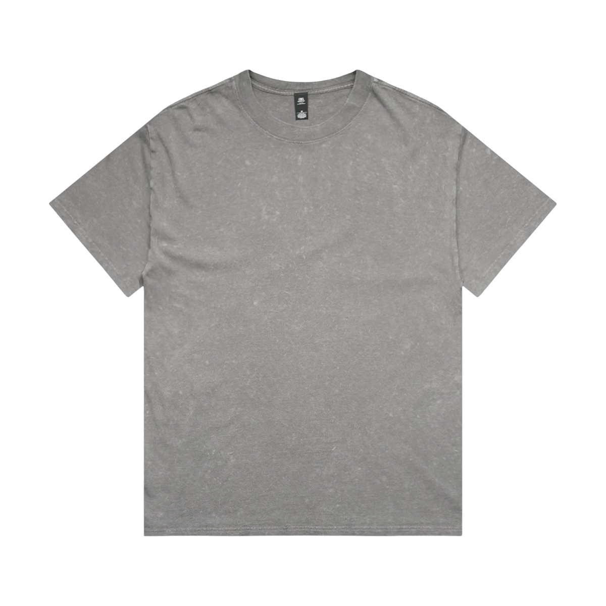 AS Colour Stone Wash Heavy Tee in Grey Stone — custom branded by Motive