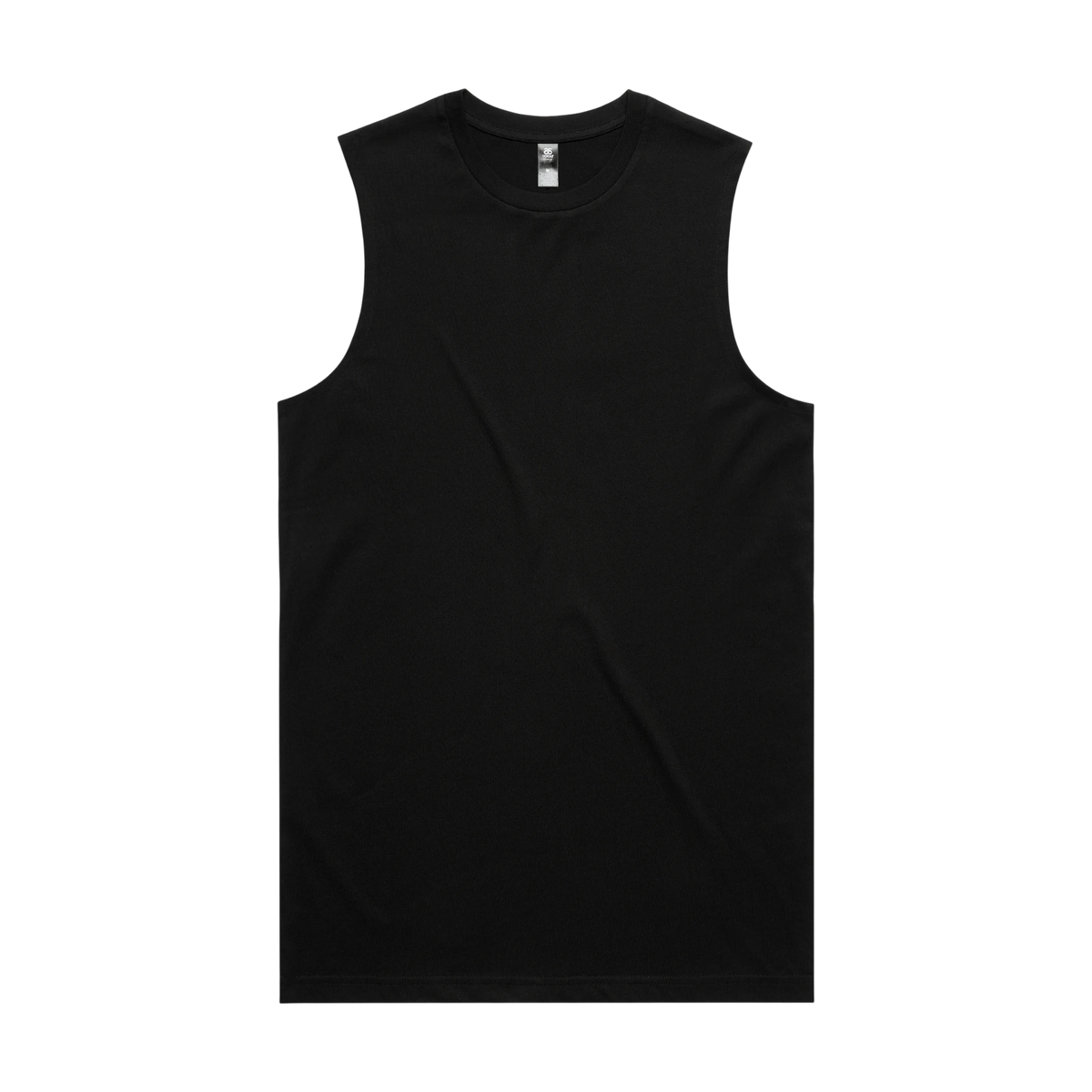 AS Colour Staple Tank in Black — custom branded by Motive
