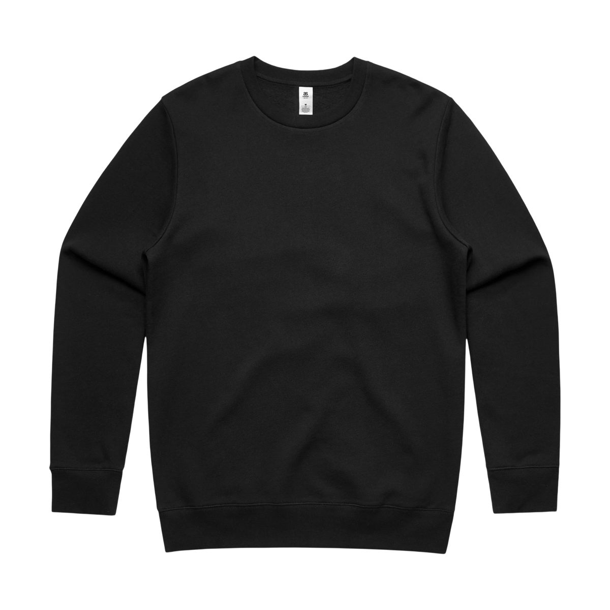 AS Colour Stencil Crew in Black — custom branded by Motive