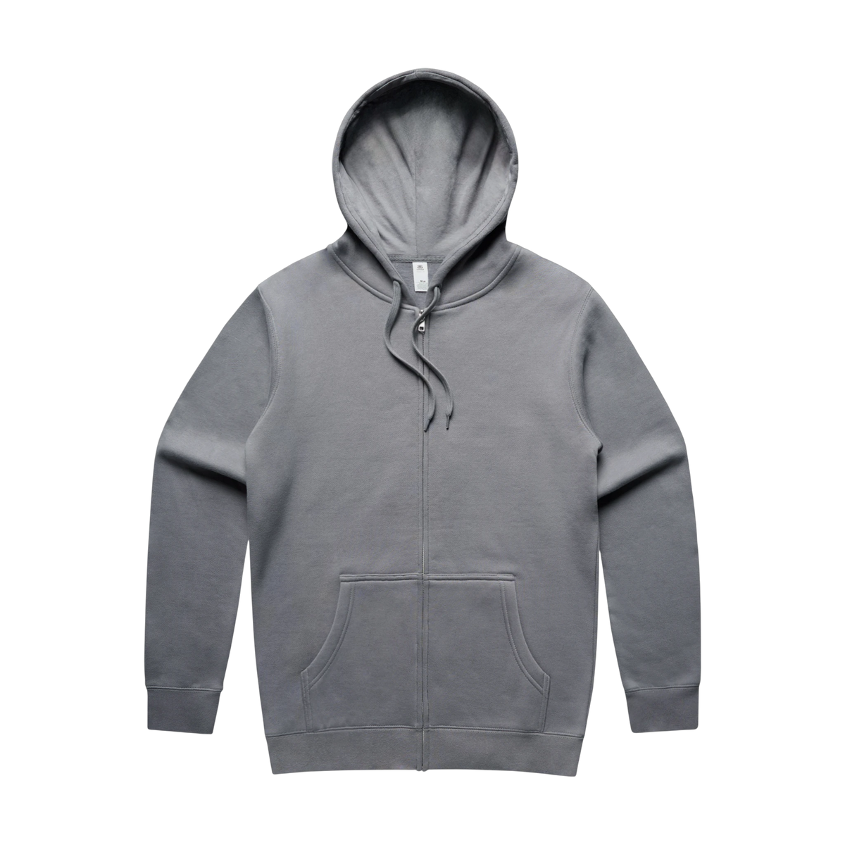 AS Colour Stencil Zip Hoodie in Gravel — custom branded by Motive