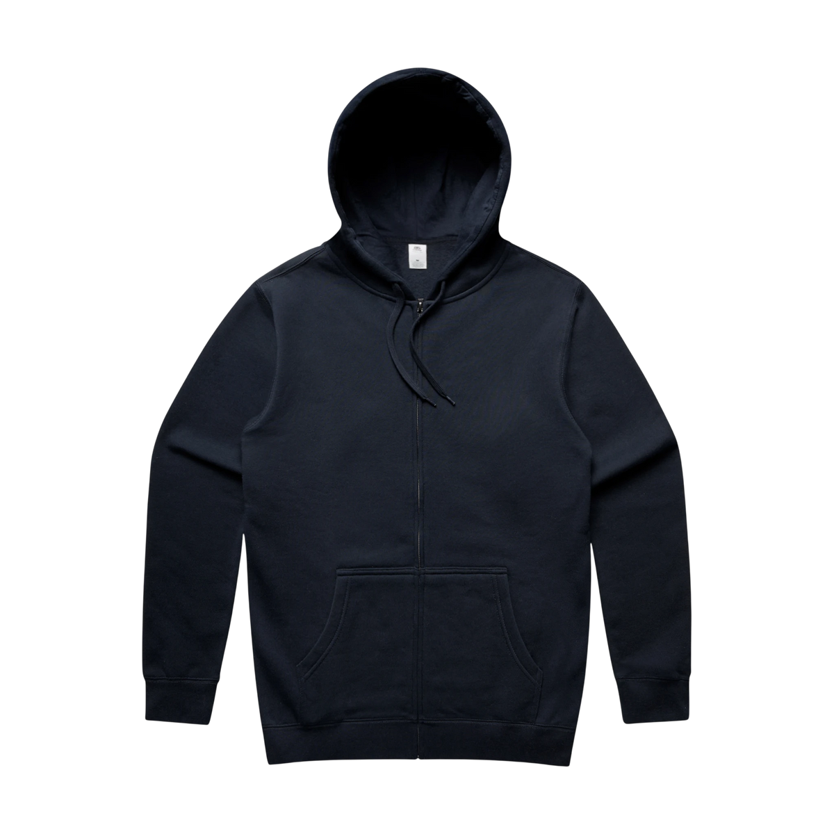 AS Colour Stencil Zip Hoodie in Navy — custom branded by Motive