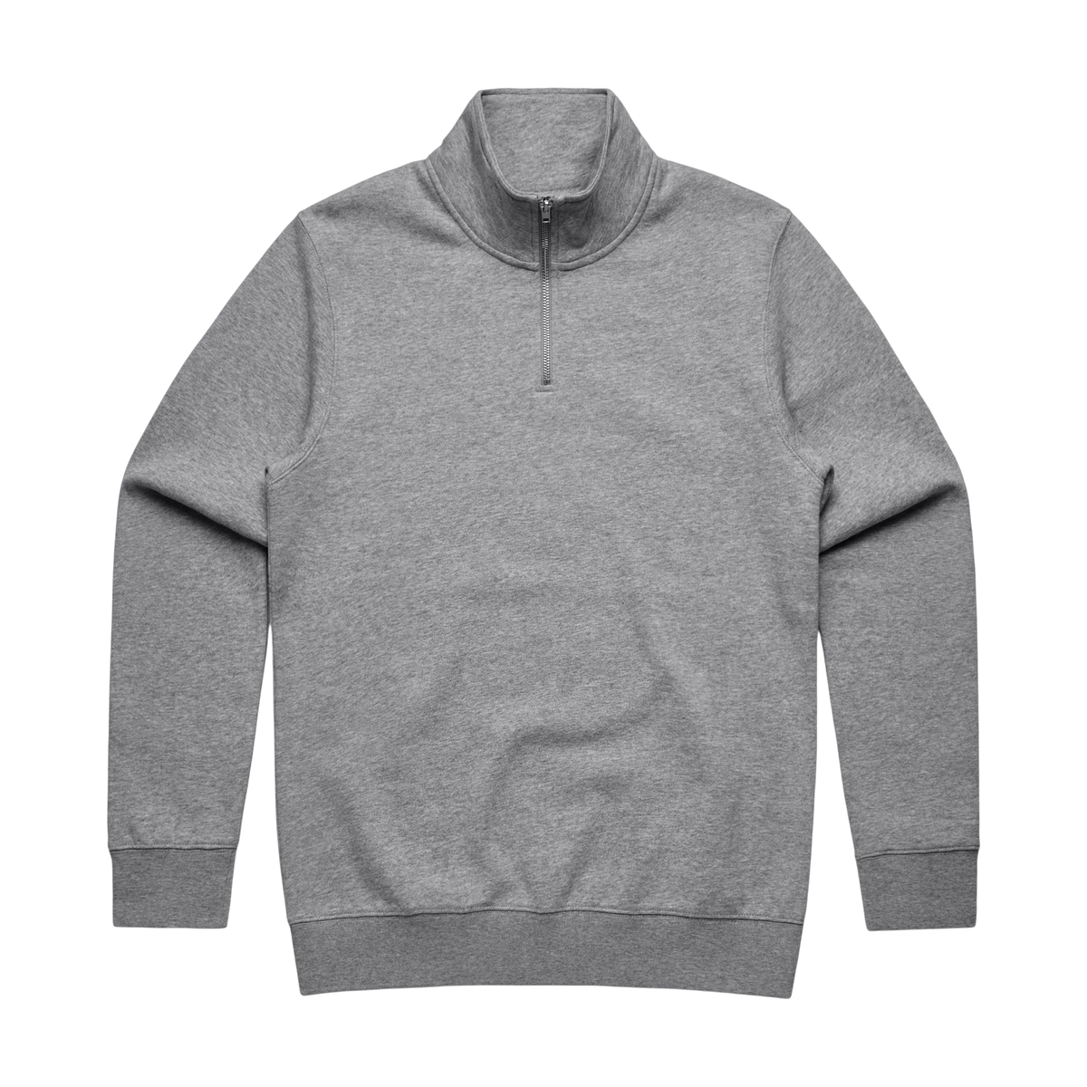 AS Colour Stencil Half-Zip Crew in Athletic Heather — custom branded by Motive