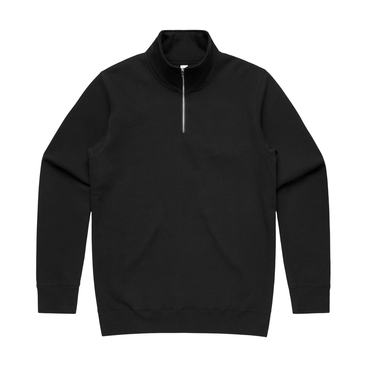 AS Colour Stencil Half-Zip Crew in Black — custom branded by Motive