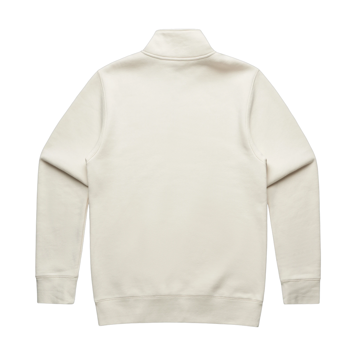 AS Colour Stencil Half-Zip Crew in Ecru — custom branded by Motive