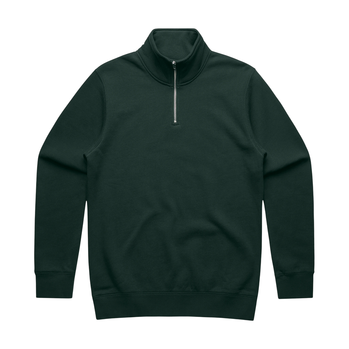 AS Colour Stencil Half-Zip Crew in Pine Green — custom branded by Motive