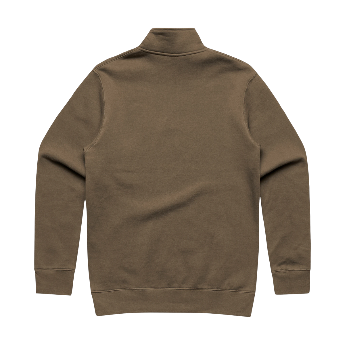 AS Colour Stencil Half-Zip Crew in Walnut — custom branded by Motive