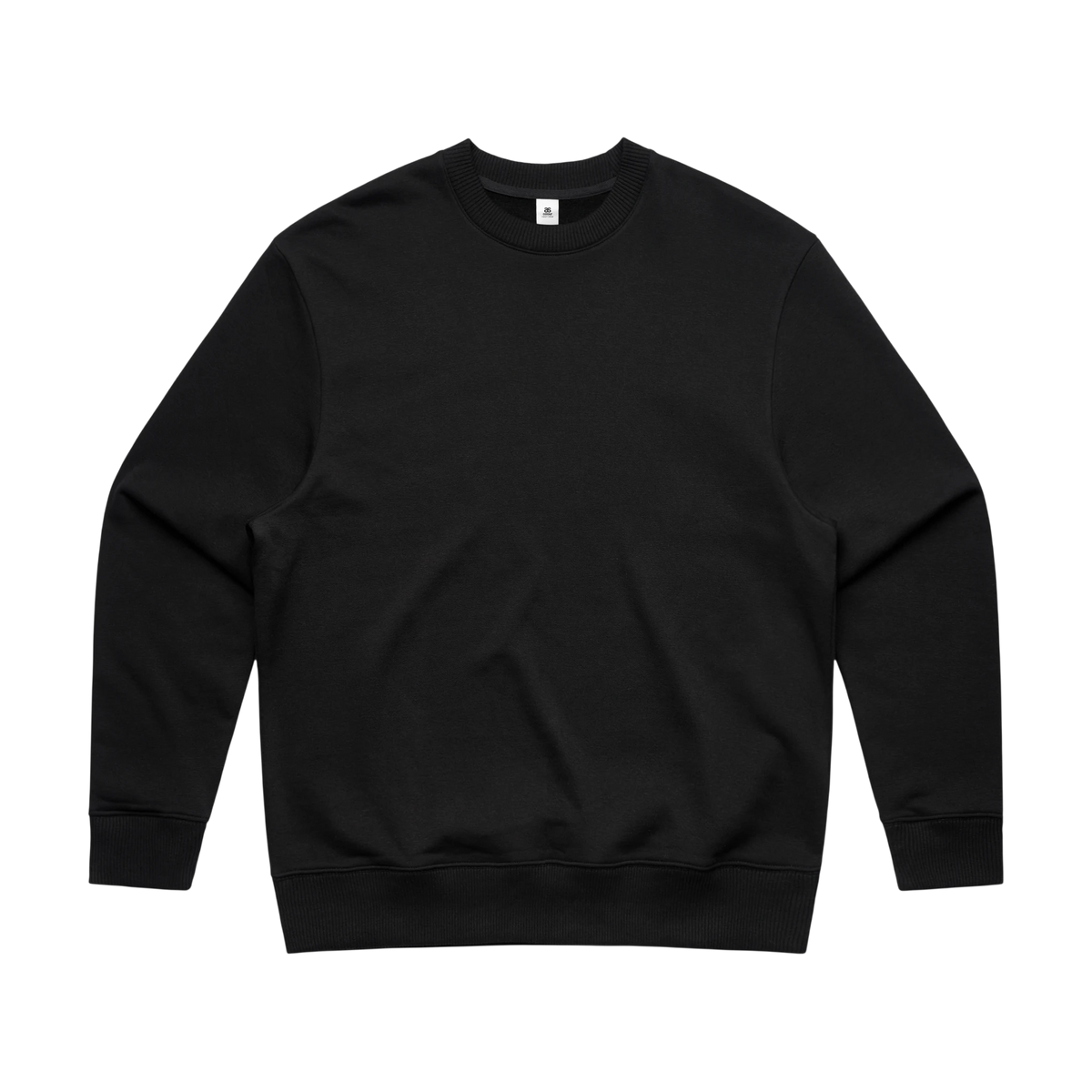 AS Colour Heavy Crew in Black — custom branded by Motive