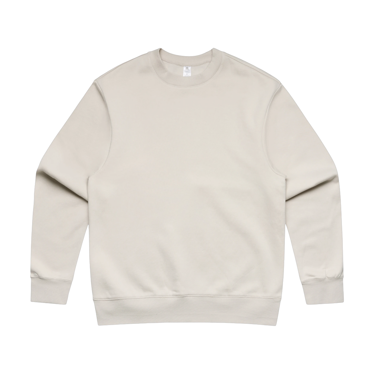 AS Colour Heavy Crew in Bone — custom branded by Motive