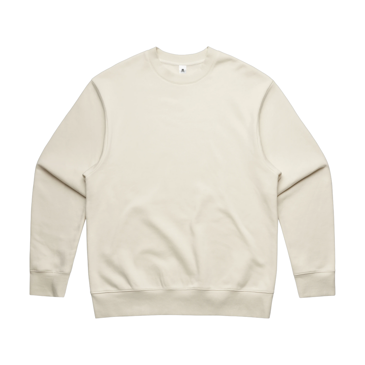 AS Colour Heavy Crew in Ecru — custom branded by Motive