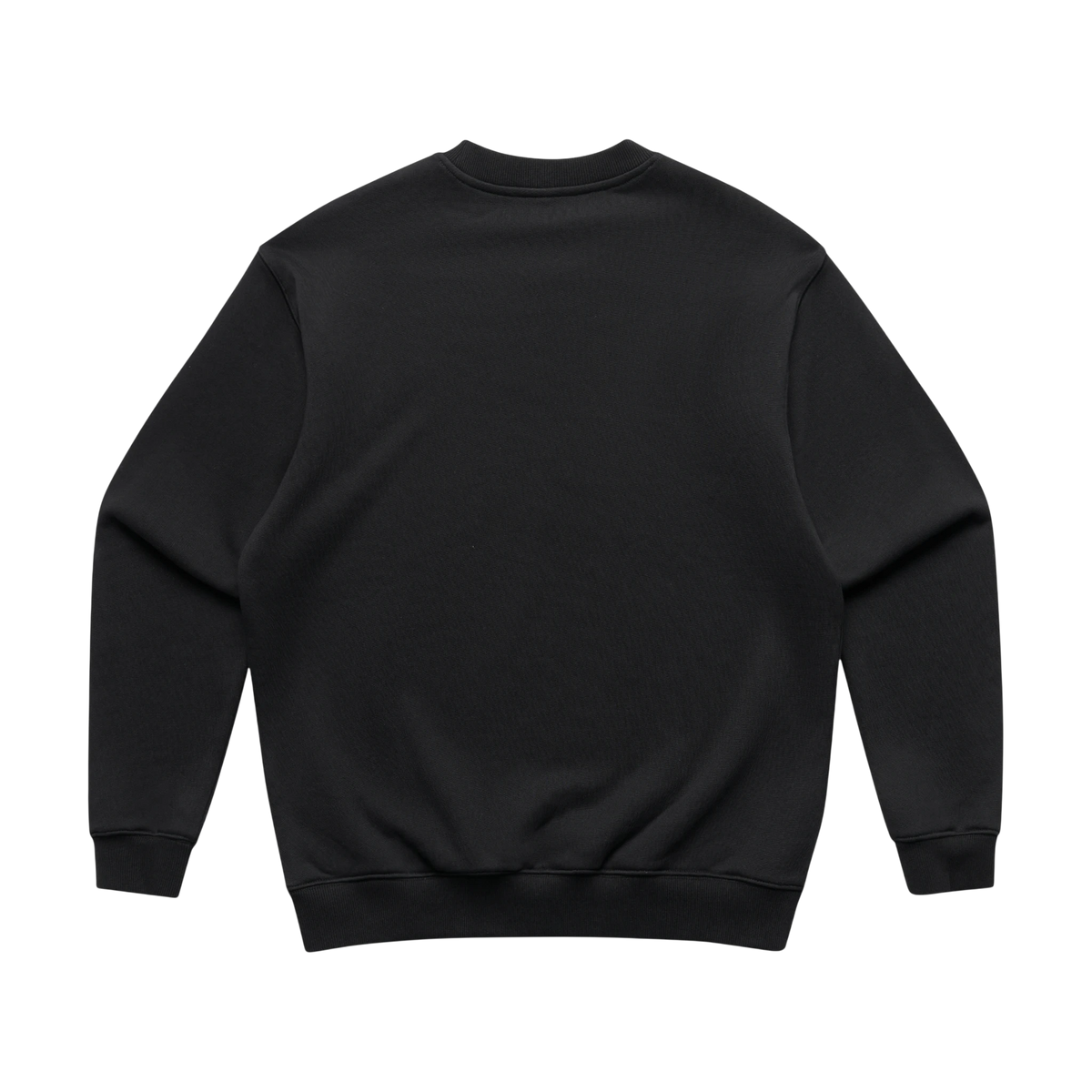 AS Colour Made Crew in Black — custom branded by Motive