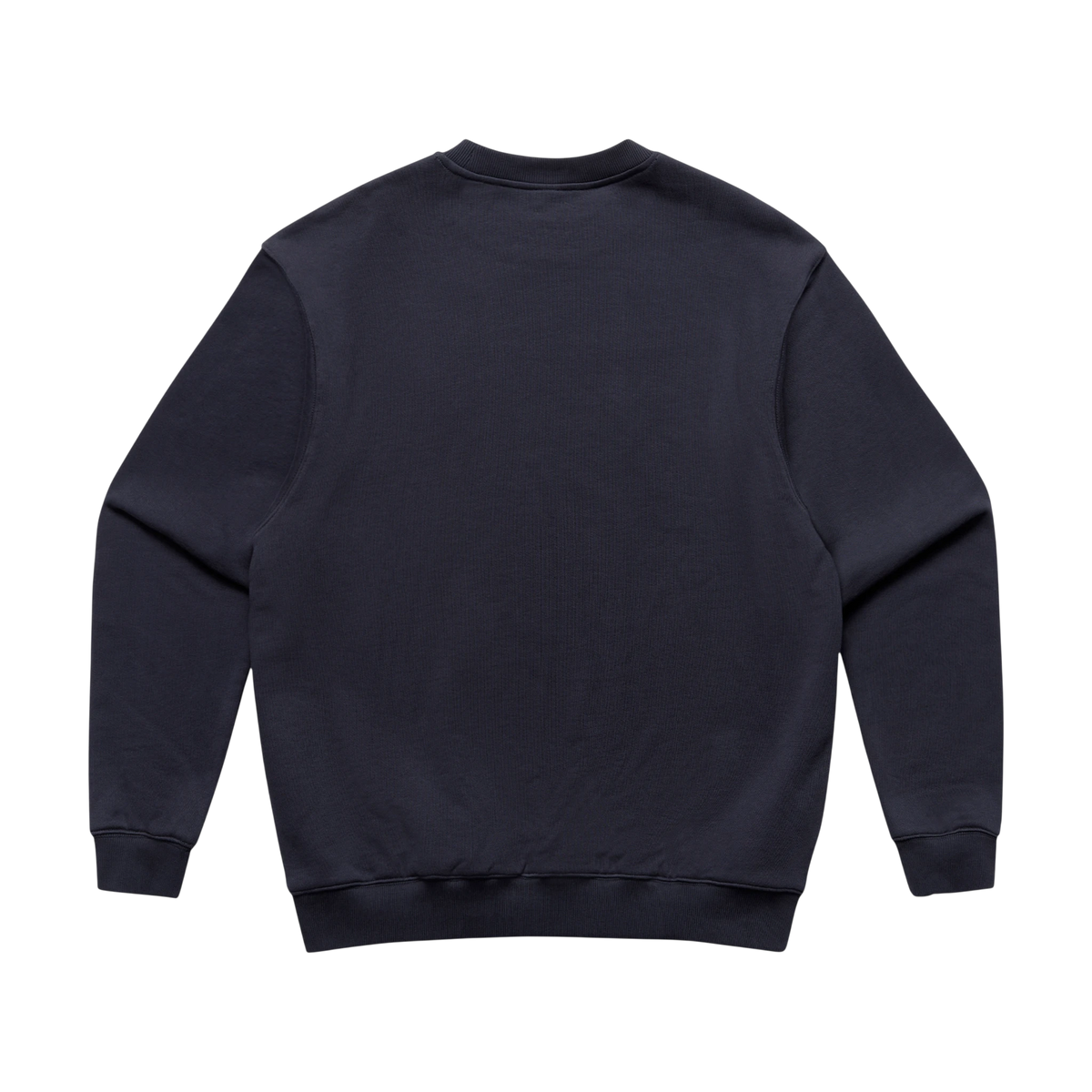 AS Colour Made Crew in Ink Blue — custom branded by Motive