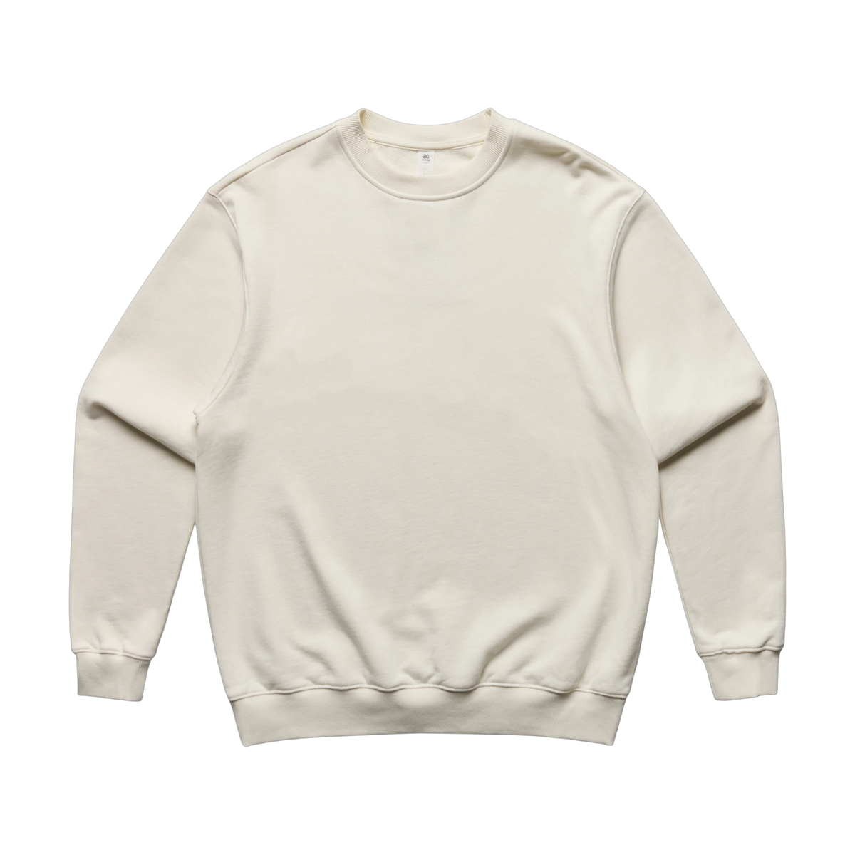 AS Colour Made Crew in Natural — custom branded by Motive