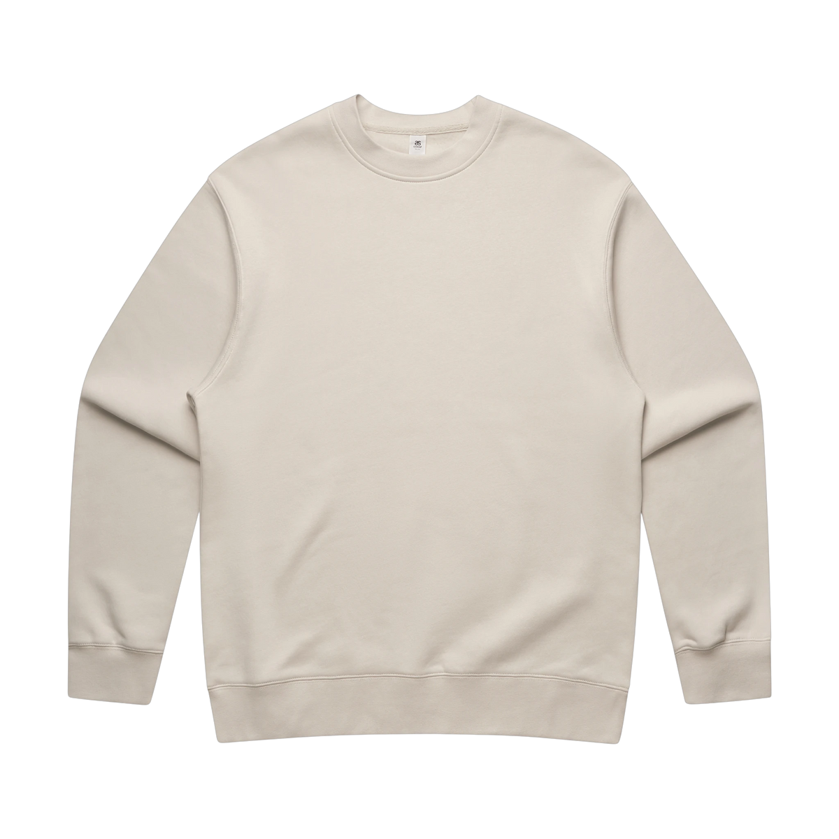 AS Colour Relax Crew in Bone — custom branded by Motive