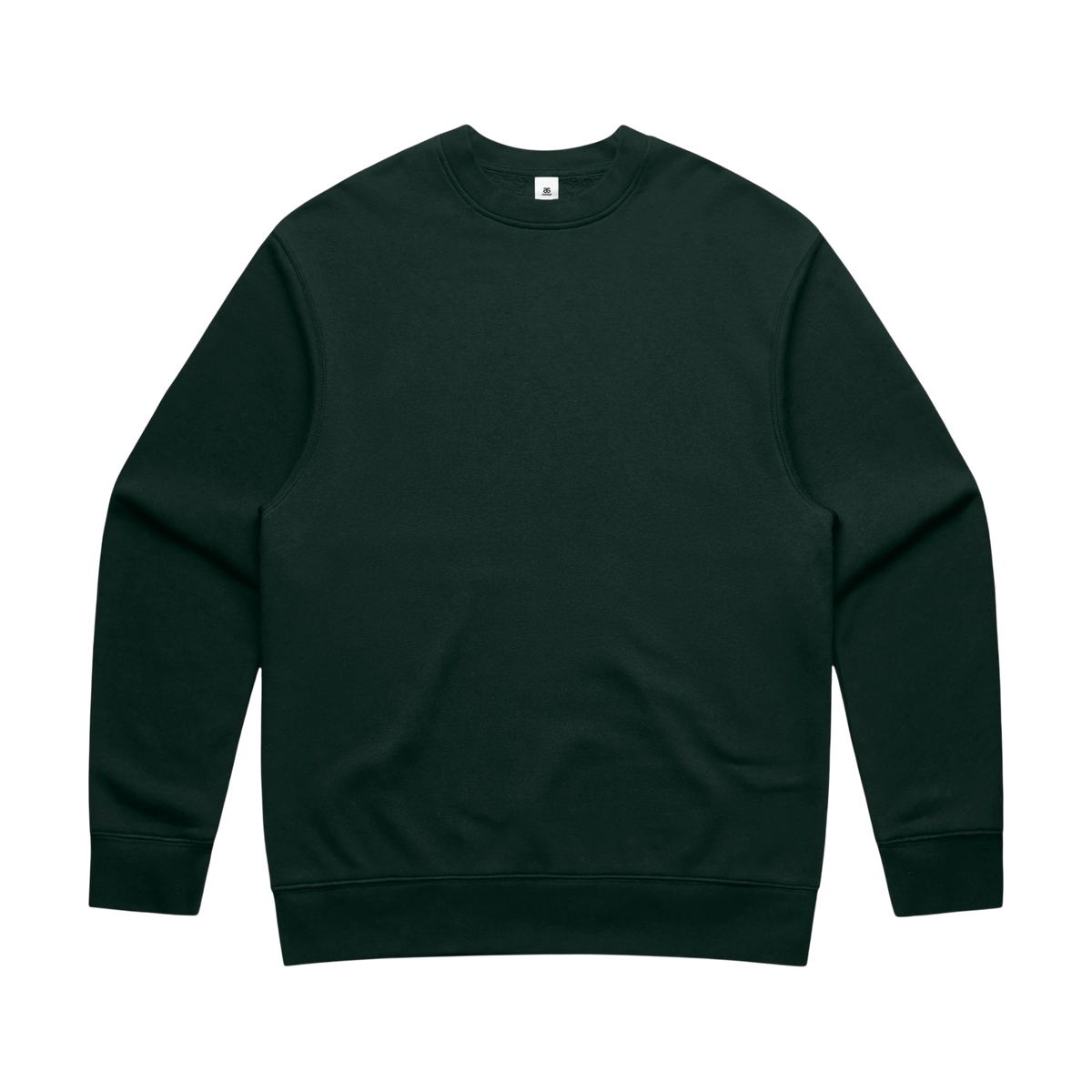 AS Colour Relax Crew in Pine Green — custom branded by Motive