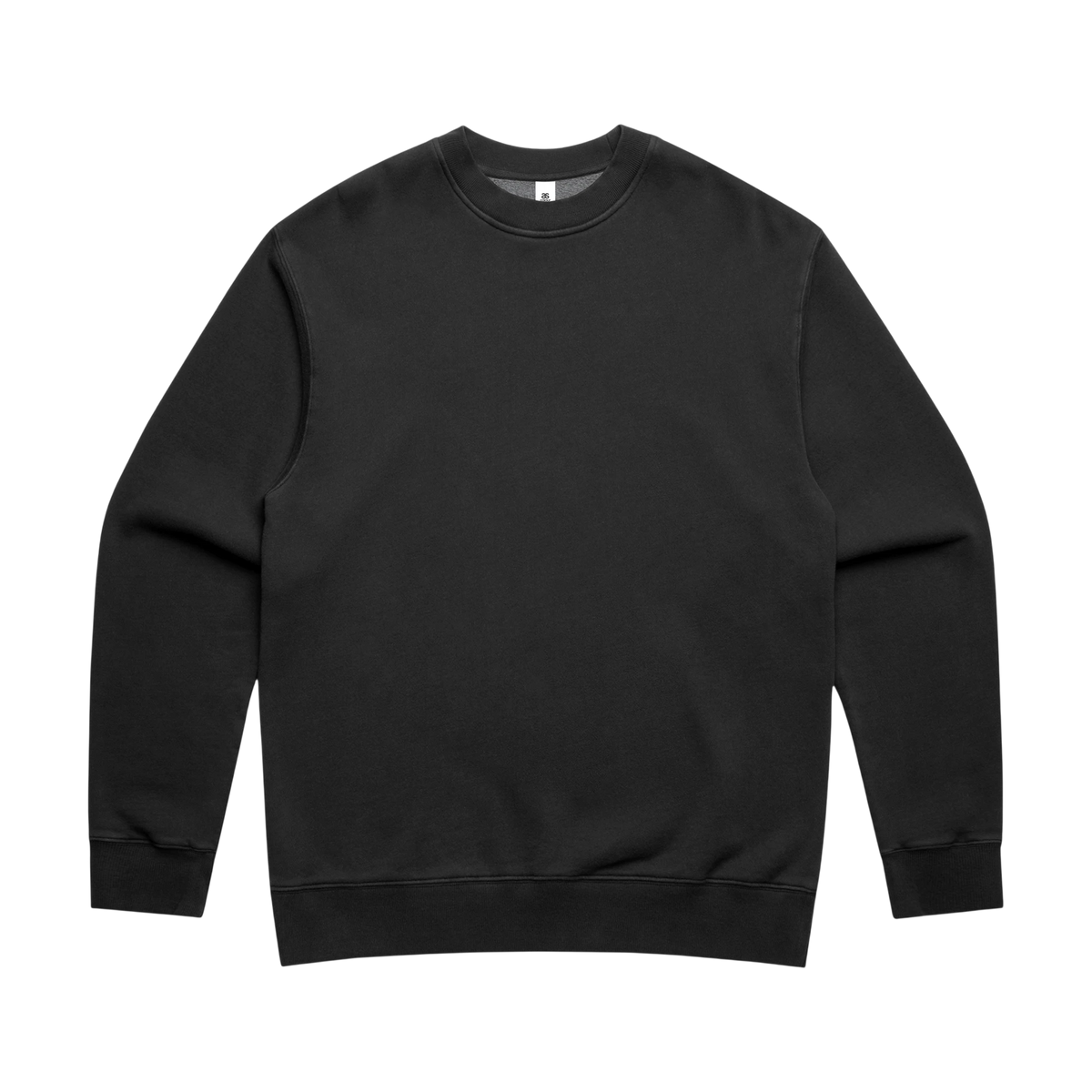 AS Colour Relax Faded Crew in Faded Black — custom branded by Motive