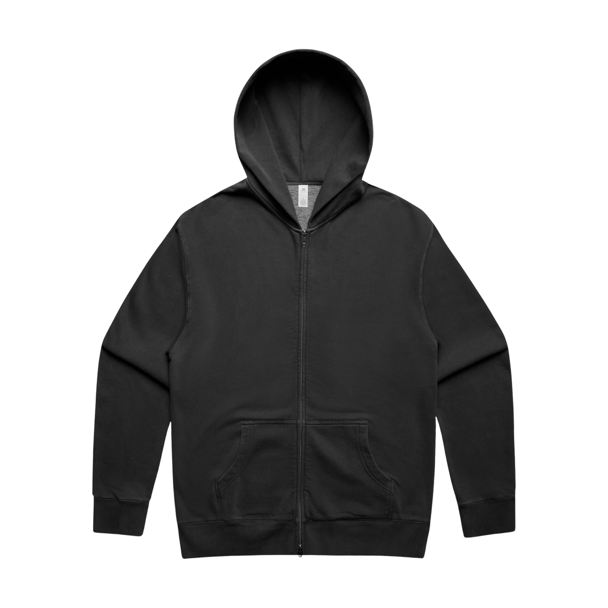 AS Colour Relax Faded Zip Hoodie in Faded Black — custom branded by Motive