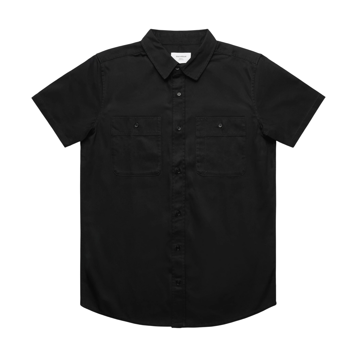 AS Colour Work S/S Shirt in Black — custom branded by Motive