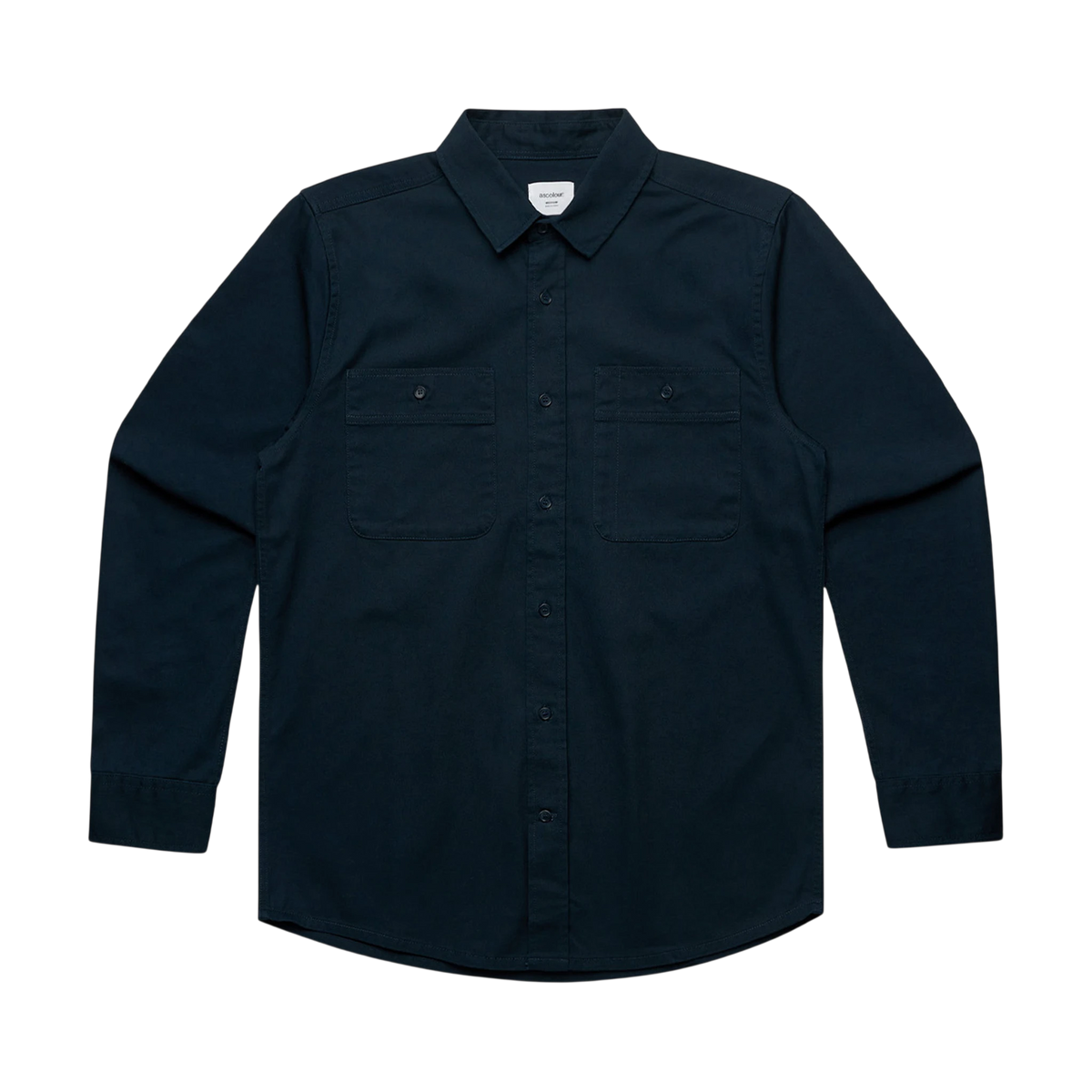 AS Colour Work Shirt in Navy — custom branded by Motive