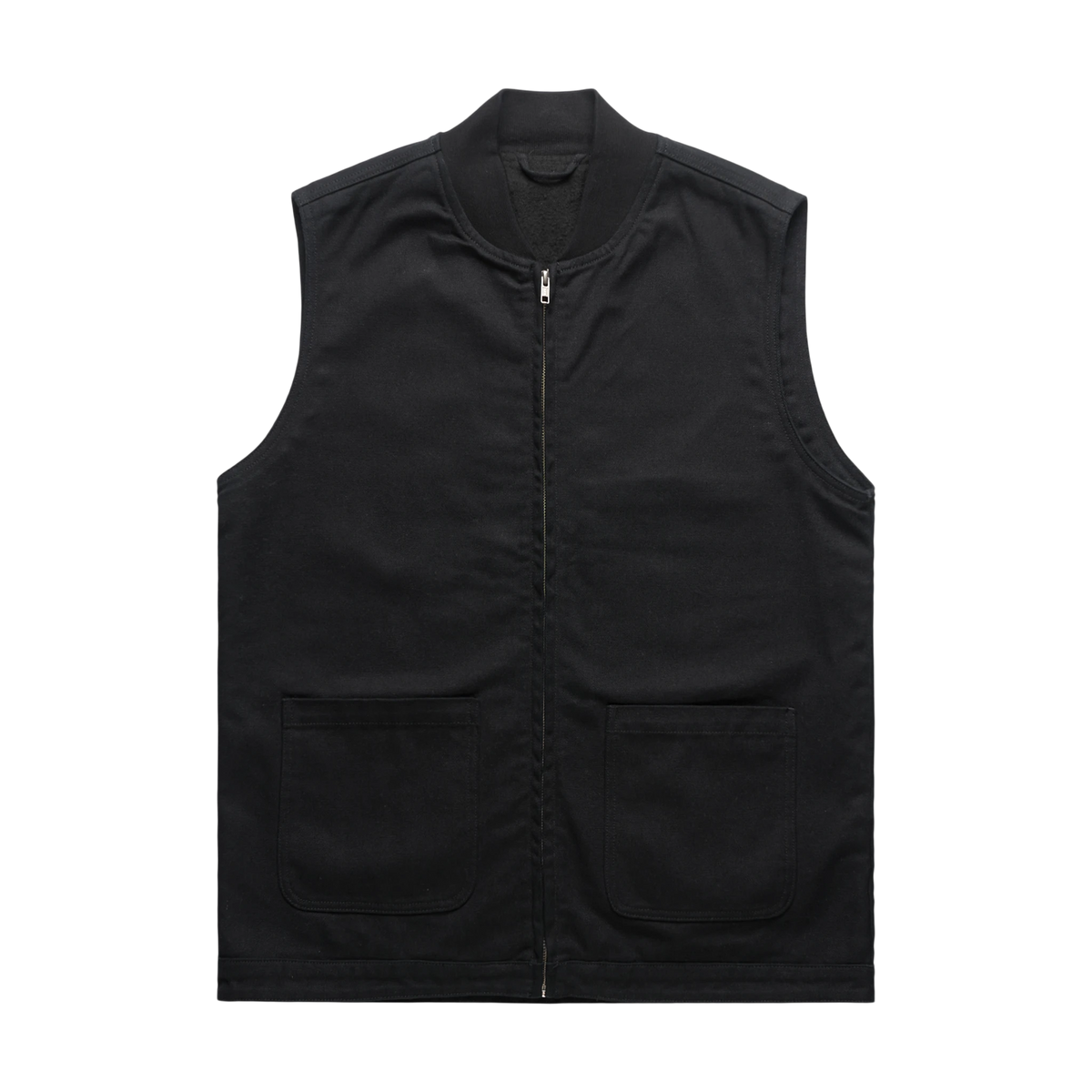 AS Colour Canvas Heavy Vest in Black — custom branded by Motive