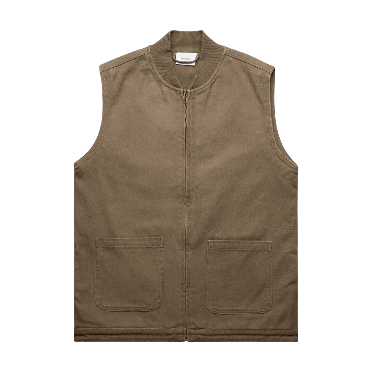 AS Colour Canvas Heavy Vest in Walnut — custom branded by Motive