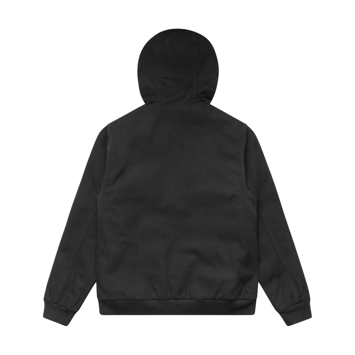 AS Colour Canvas Bomber Hood Jacket in Black — custom branded by Motive