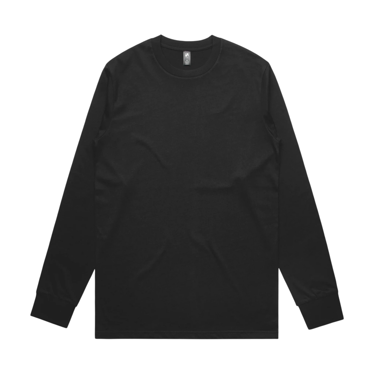 AS Colour Classic L/S Tee in Black — custom branded crew neck tee by Motive